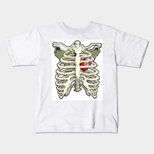 A Clockwork Heart Ribcage Kids T-Shirt